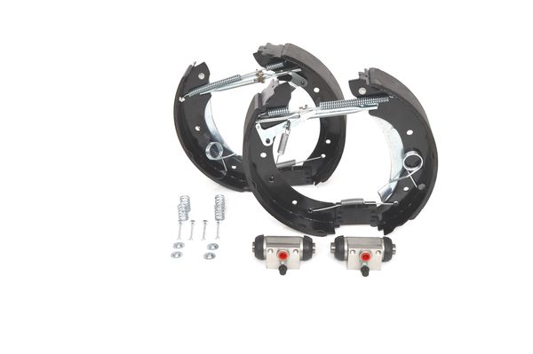 KIT SUPERPRO, zestaw szczek hamulcowych + cylinderek hamulca koła; zamontowany; z tyłu