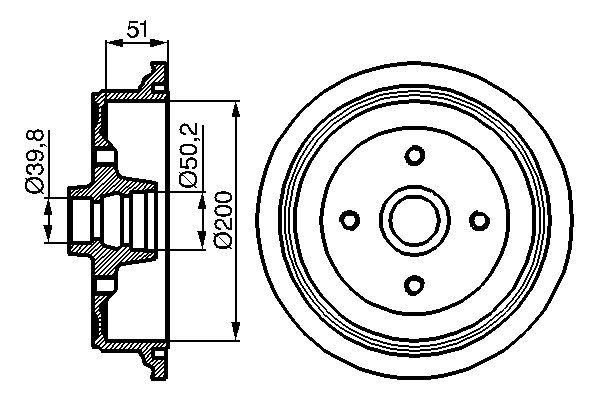 Bosch DB096 Fren tamburu