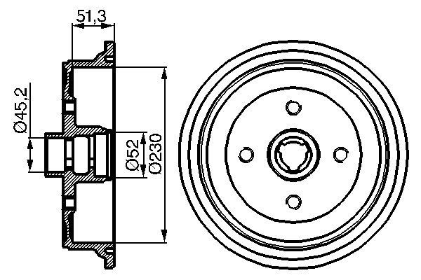 Bosch DB105 Fren tamburu