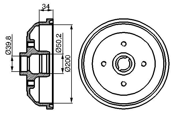 Bosch DB115 Fren tamburu