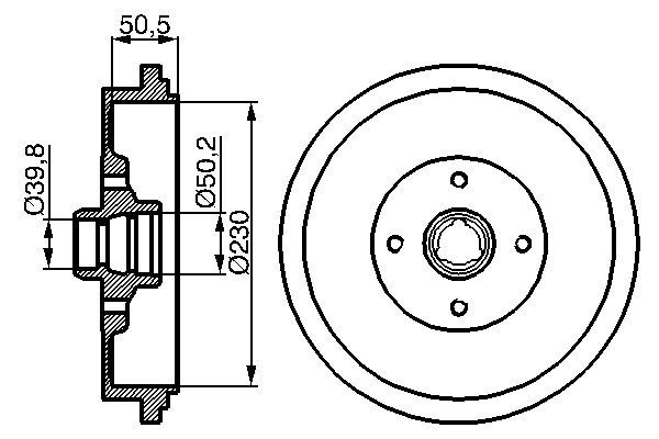 Bosch DB117 Fren tamburu