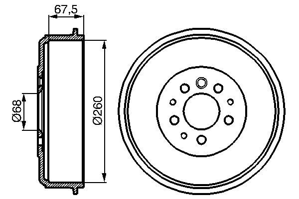 Bosch DB121 Fren tamburu