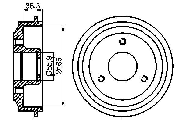 Bosch DB141 Fren tamburu