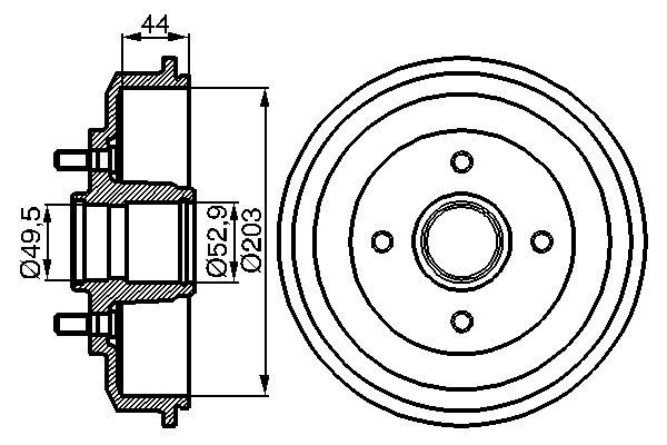Bosch DB177 Fren tamburu