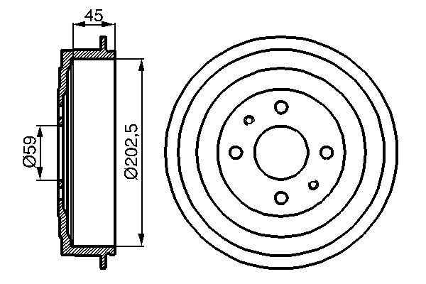 Bosch DB183 Fren tamburu
