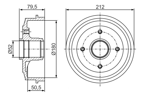 Bosch DB224 Fren tamburu