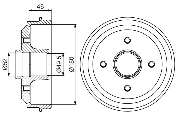 Bosch DB226 Fren tamburu