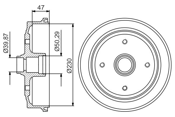 Bosch DB247 Fren tamburu