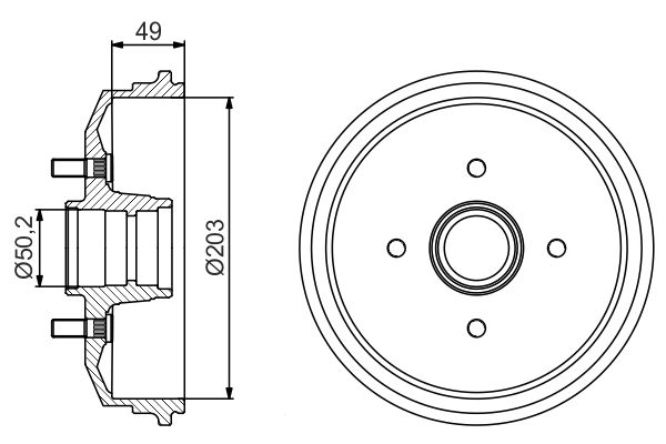 Bosch DB261 Fren tamburu