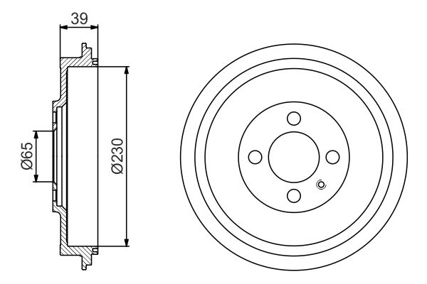Bosch DB265 Fren tamburu