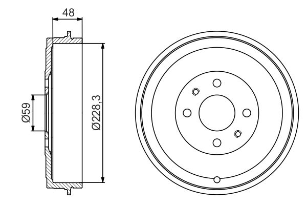 Bosch DB283 Fren tamburu