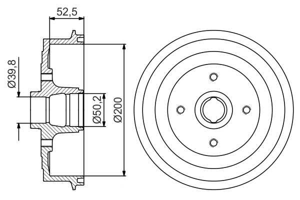 Bosch DB288 Fren tamburu