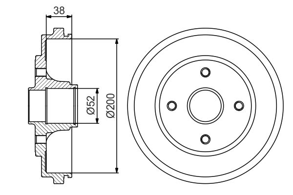 Bosch DB300 Fren tamburu