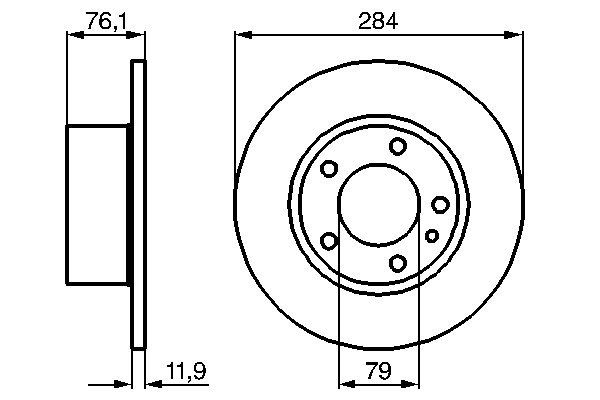 Bosch BD40 Fren diski; ön