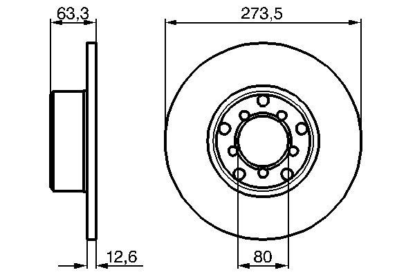 Bosch BD53 Fren diski; ön