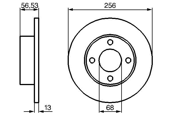 Bosch BD113 Fren diski; ön