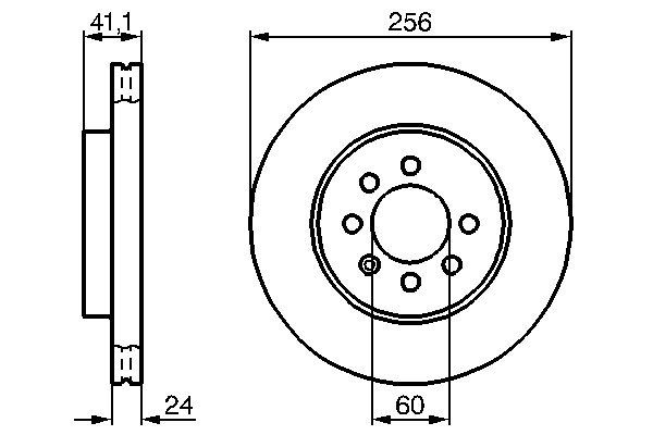 Bosch BD231 Fren diski; ön