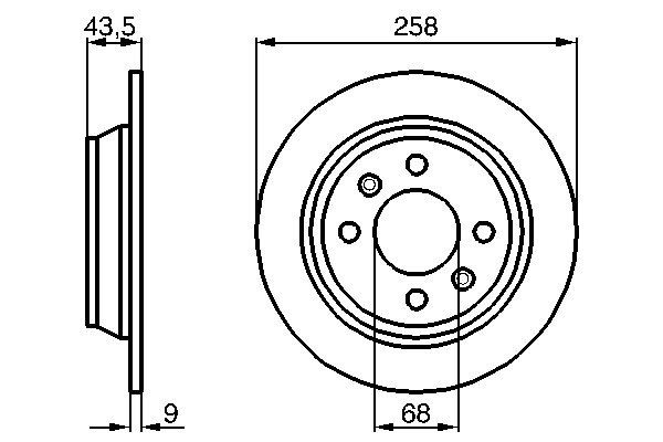 Bosch BD312 Fren diski; arka