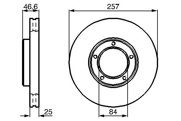 Bosch BD331 Fren diski; ön