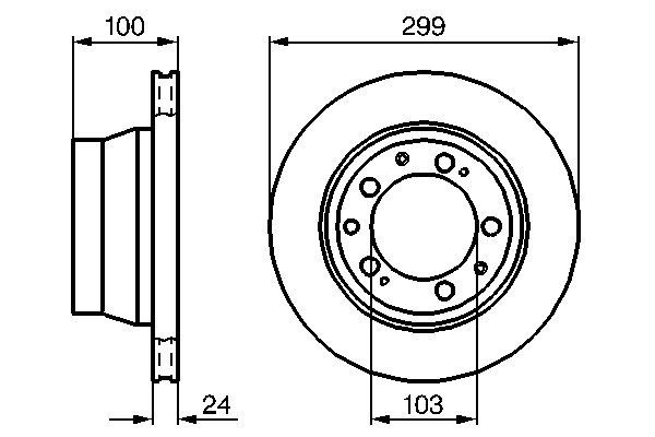 Bosch BD350 Fren diski; arka