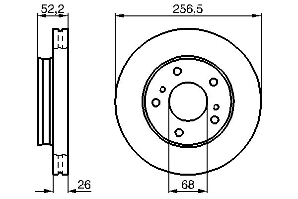 Bosch BD413 Fren diski; ön
