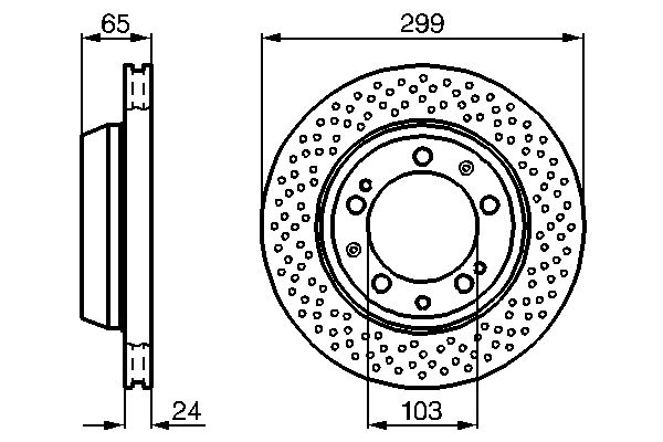 Bosch BD515 Fren diski; arka