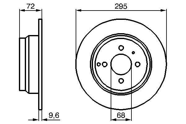 Bosch BD558 Fren diski; arka