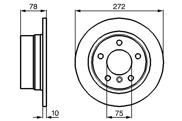 Bosch BD559 Fren diski; arka