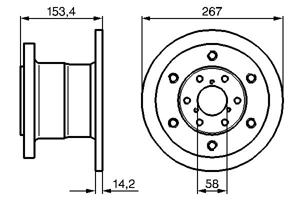 Bosch BD564 Fren diski; ön