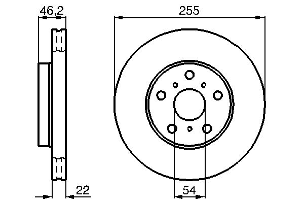 Bosch BD638 Fren diski; ön