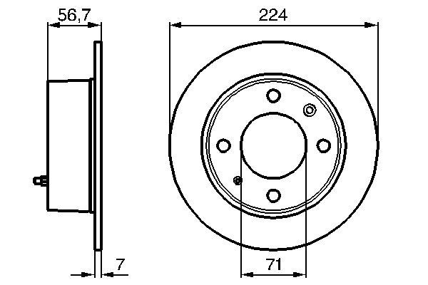 Bosch BD662 Fren diski; arka