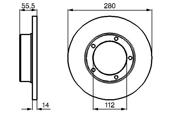 Bosch BD681 Fren diski; ön