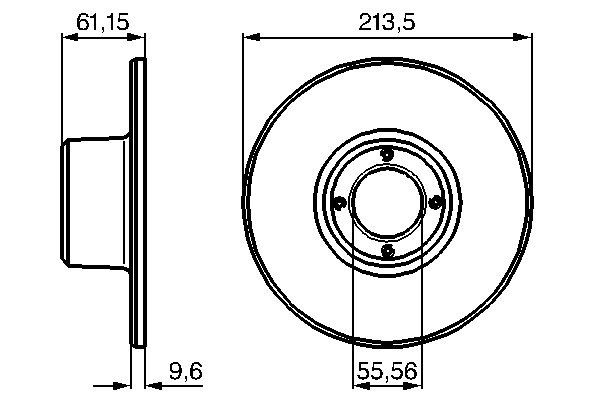 Bosch BD714 Fren diski; ön