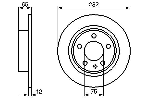 Bosch BD790 Fren diski; arka