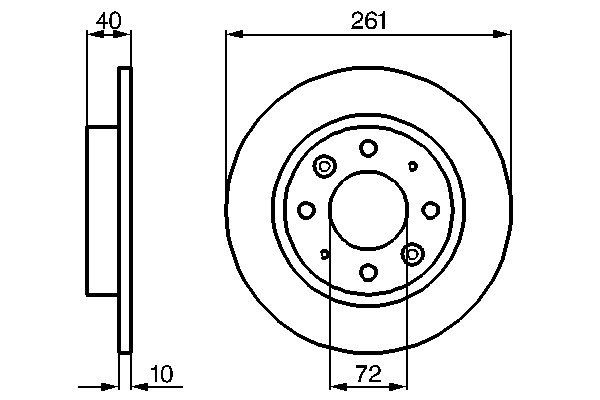 Bosch BD909 Fren diski; arka