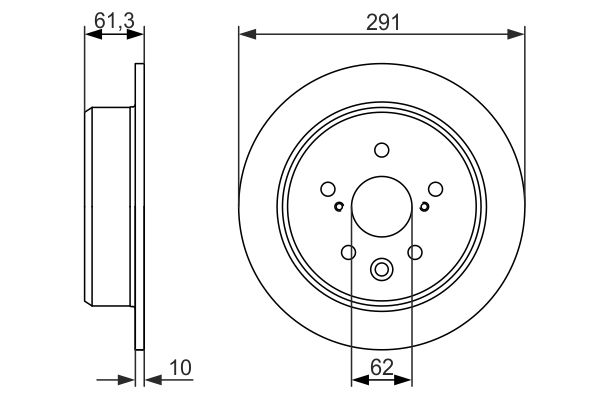 Bosch BD1501 Fren diski; arka