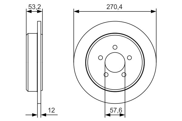 Bosch BD2140 Fren diski; arka