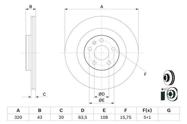 Bosch BD2733 Fren diski; arka