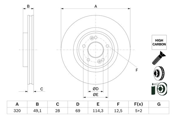 Tarcza hamulcowa; przednia