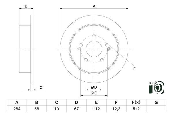 Bosch BD2960 Fren diski; arka