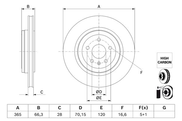 Bosch BD3248 Fren diski; arka