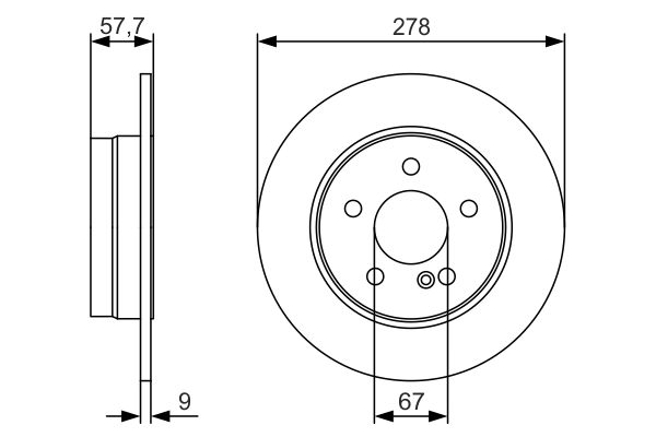 Bosch BD1981 Fren diski; arka
