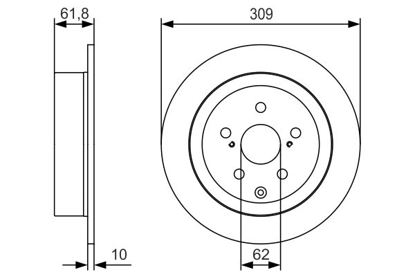 Bosch BD1802 Fren diski; arka