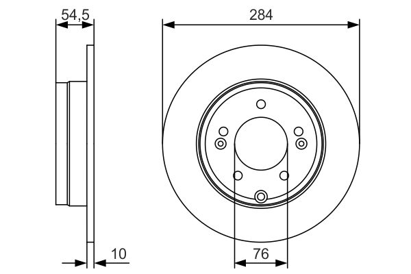 Bosch BD1848 Fren diski; arka