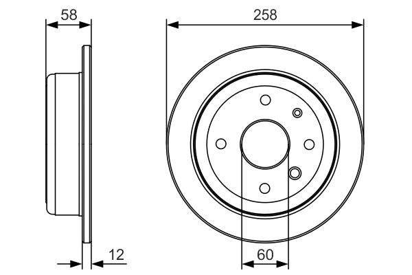Bosch BD1851 Fren diski; arka