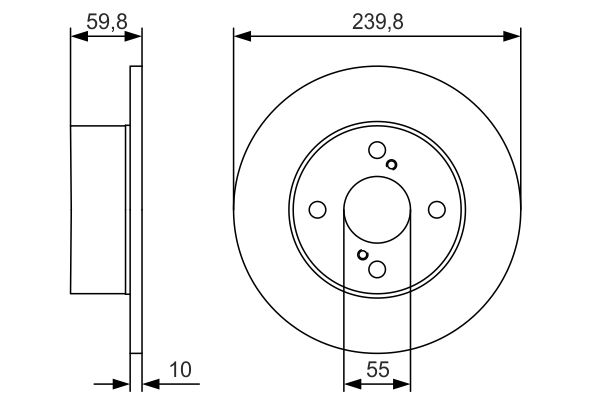 Bosch BD2387 Fren diski; arka