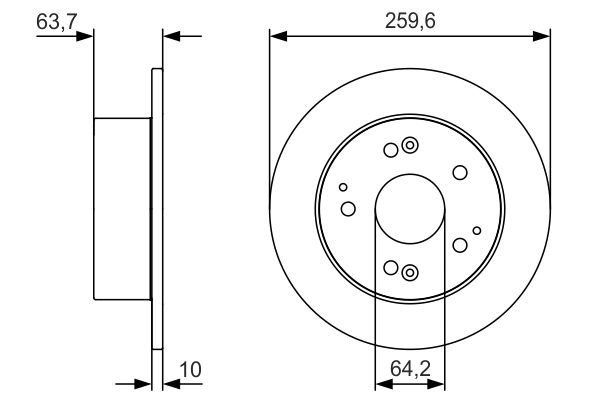 Bosch BD2275 Fren diski; arka