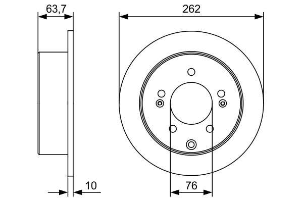 Bosch BD2569 Fren diski; arka