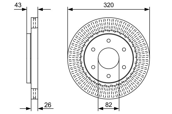 Bosch BD2602 Fren diski; ön