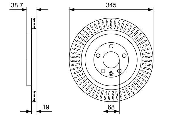Bosch BD2611 Fren diski; arka